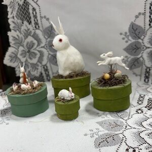 Handcrafted/Primitive Looking trinket boxes